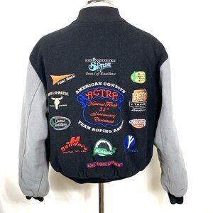 American Cowboy Team Roping Association ACTRA Coat Sz S Embrodiered 35th FLAW